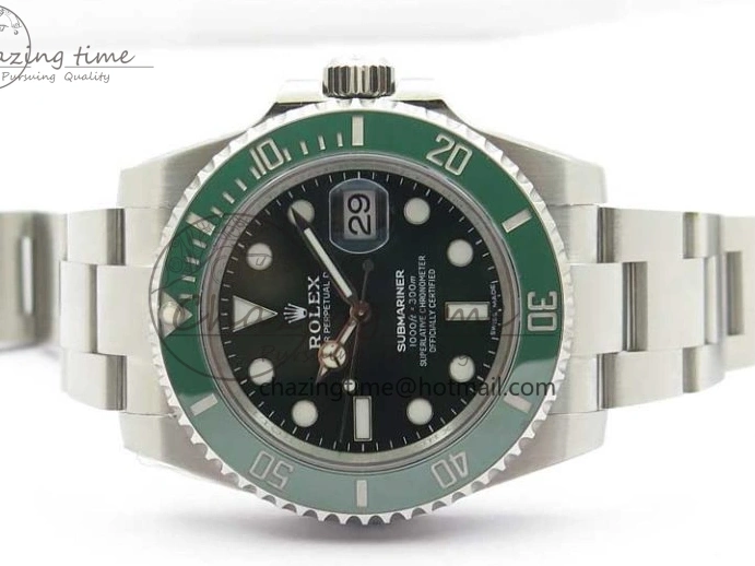 116610 Edition Ceramic Submariner Steel 316L Best Green LV Noob V10.5 1:1 0123